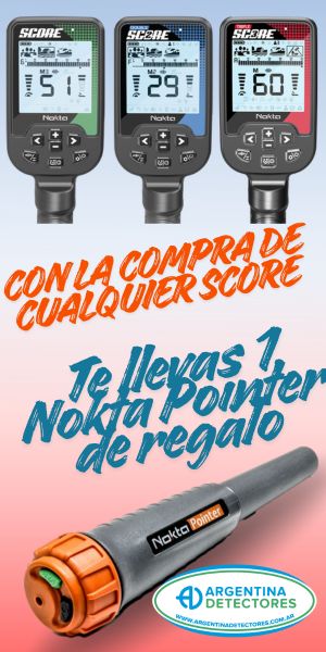 Con la compra de Cualquier modelo Score te llevas 1 Nokta Pointer