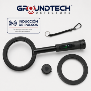 Groundtech IQ Detect detector de metales de inducción de pulsos PI con bobinas y correa de seguridad